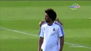 see  Cristiano Ronaldo and Adebayor JUMPING on Marcelo [HD] FUNNY  - YouTube.flv