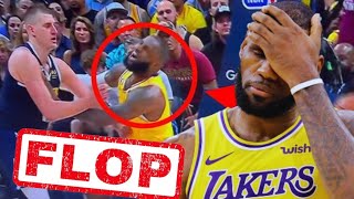 LeBron James Gets SLAMMED By NBA Fans For PATHETIC FLOP In Loss To Nuggets | He Is A LIAR