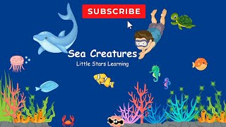 Sea Animal Song | Nursery Rhymes & Kids Songs | learning ocean Animals | Learning Stars Animals