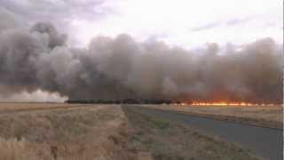 Grain Harvest Crop Fire 2012 Australia