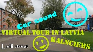 Virtual tour in Latvia KALNCIEMS/ Car sound and calm music/092024 #latvia #latvija #virtualtour