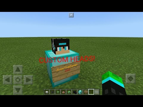 HOW TO GET YOUR OWN CUSTOM HEAD IN MINECRAFT PE! HOW TO GET YOUR OWN CUSTOM HEAD IN MINECRAFT PE!