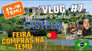 COMPRAS NA TEMU, CASTELO MONTEMOR O VELHO, FEIRA DE RUA, ROUBO DE LARANJA, TUDO ISSO EM PORTUGAL! PT