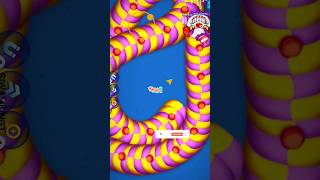 🔥😱 Worms Zone io biggest snake surrounding me||🔥my viral shorts song#shorts #worms #snake #game