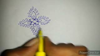 నిమిషంలో వేసేంత చిన్న ముగ్గు || Very Small Rangoli,Can Draw In One Minute Only || KR Rangoli\u0026Recipes