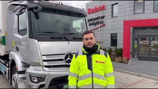 Elektryczny ciągnik w akcji! Testujemy wydajność eActros w dostawach  || Raben Group 🚛