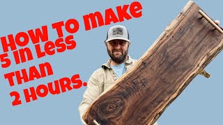 Charcuterie Board Diy - How to Make 5 Walnut Charcuterie Boards in less than 2 hours