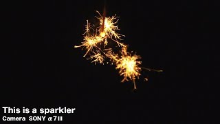 【α7ⅲ】sparkler/線香花火　Japan's beauty　『これが日本の美しさ』