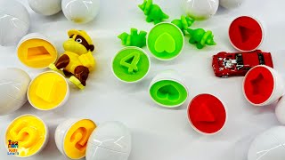 Open surprise eggs and count numbers, shapes & Colors | Best Educational Videos & Toy Learning