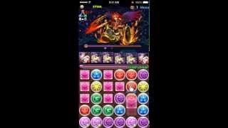 【パズドラ】デビルチャレンジ【ノーコン】　狂皇子　超地獄級　曲芸士PT