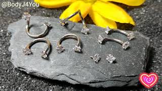 BodyJ4You Piercing Jewelry Collection for nose, lip, monroe, tragus, labret and more.