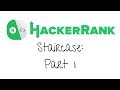 HackerRank Staircase Javascript Part 1