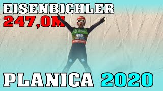 Markus Eisenbichler mit sensationellen 247,0m im 2. Durchgang der Skiflug-WM in Planica