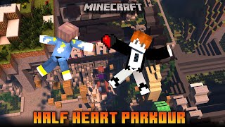 Minecraft Half Heart Parkour With @MaddyTeluguGamer  | Minecraft in Telugu | The Music Boy