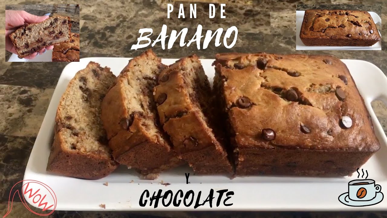 Pan De Banano Y Chispas De Chocolate рџќ Quedo Riquisimo Con Una Tacita