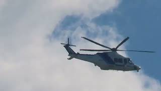 JA93NH（NHK）ヘリ家の前を通過2022年10月15日（土）【愛知県警航空隊に協力？】