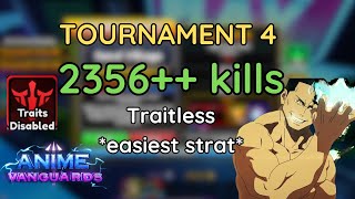 How to Win Traitless Tournament 4 (EASY STRATEGY)