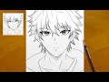 How to Draw an Anime Boy | Step-by-Step Sketching Process | anime drawing