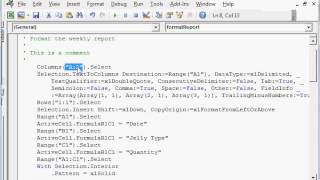 Excel Macros Tutorial #2 - VBA Interface and comments