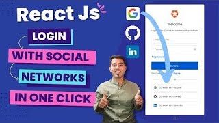 React Registration & Login with Google, GitHub, LinkedIn || Social Login with Auth0 in one Click 🔥