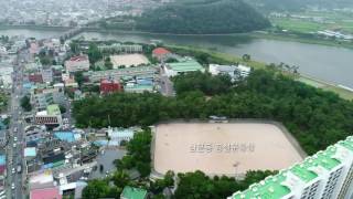 하늘에서 본 밀양 - 삼문동 구시가지