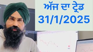 ਕੱਲ ਦਾ HIGH BREAKOUT ਹੋਣ ਤੇ ENTRY || NIFTY TRADE 31/1/2025@Tradingwithsukh