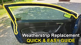 How to Replace WEATHERSTRIP (Honda Civic 2006-2011)!