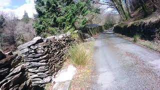 Snowdonia - Single track road near Beddgelert off the A4085 Cae DDafydd