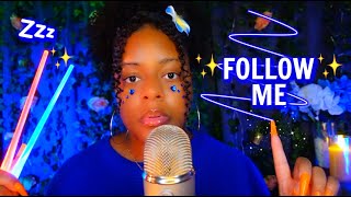 [ASMR] ♡✨FOLLOW MY INSTRUCTIONS \u0026 YOU WILL SLEEP 😴✨(eyes open \u0026 closed//focus games 🌙✨)