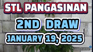 STL PANGASINAN RESULT TODAY 2ND DRAW JANUARY 19, 2025  5PM | SUNDAY