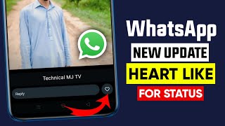 WhatsApp like reaction feature for status updates || WhatsApp status heart like icon update