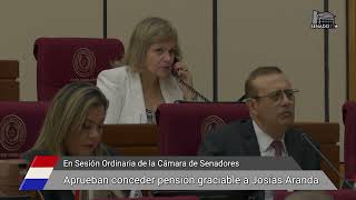 Senadores aprobaron otorgar pensión graciable a Josías Efraín Aranda