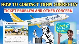 HOW TO CONTACT CEBU PACIFIC AIRLINES FOR TICKET PROBLEM AND OTHER CONCERN||2022