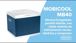 MB40 Nevera/Congelador portátil, con doble sistema de enfriamiento: termoeléctrico y compresor