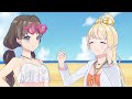 【hasu no sora】 exercise in swim suits clips【link like lovelive 】