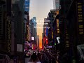 manhattanhenge in times square❤️ shorts