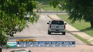 Tulsa Deputies Hunt for Escaped Inmate