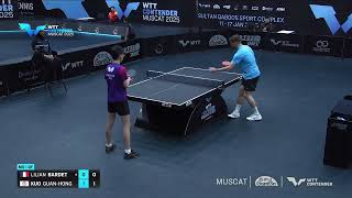 Lilian Bardet vs Kou Guan-Hong | MS QF | WTT Contender Muscat 2025