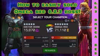 6.2.3 Omega Red Boss, how to easily solo him! Simple strategy for easy solo!