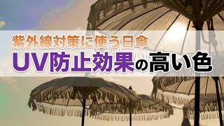 紫外線対策に使う日傘 UV防止効果の高い色は？