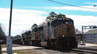 CSX M693 CSX L648 CSX M583 CSX G776 \u0026 CSX M692 at Greenwood 1/29/25