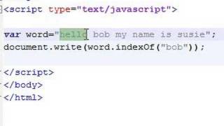 Javascript Tutorial - 19 - indexOf