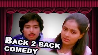 Kanne Radha Tamil Movie : karthik \u0026 Radha Back 2 Back Comedy Scenes