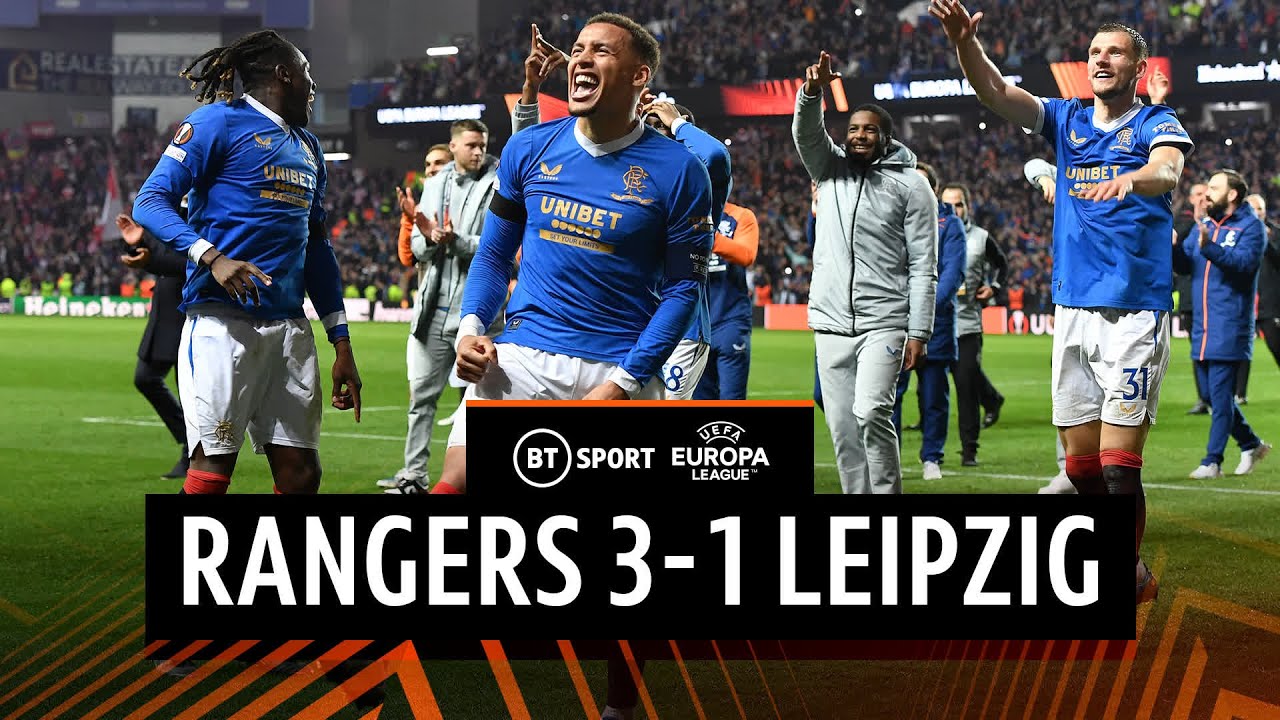 Rangers V Leipzig (3-1) | Ibrox Erupts As Lundstram Sends Gers To ...