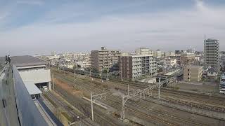 鉄道博物館　トレインテラスで2時間(下り方面　タイムラプス)　2021年12月10日