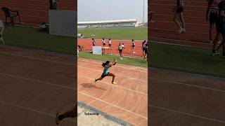 Triple Jump girls national game AiU game Bhubaneswar#trending #olympicsport #love #athleticstrack