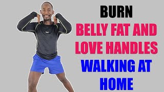 30 Minute Walk at Home Workout to Reduce Belly Fat and Love Handles