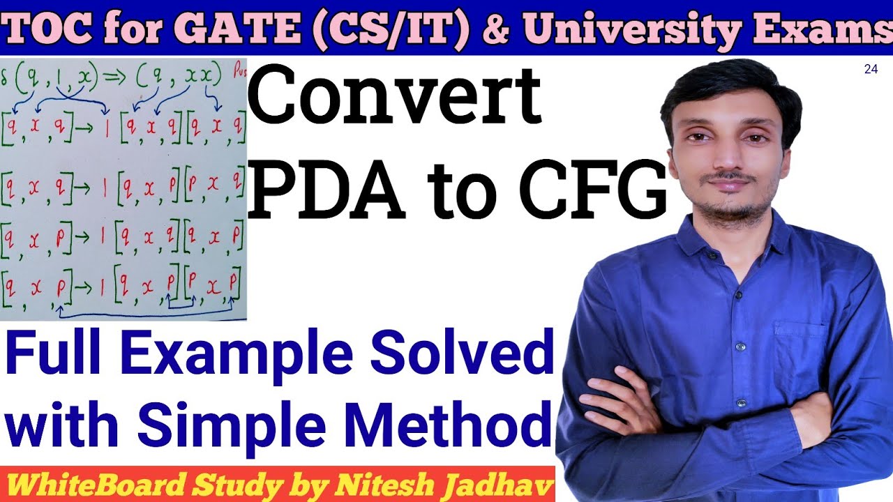 PDA To CFG Conversion - YouTube