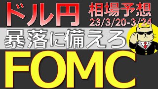 【ドル円最新予想】FOMC目前！金融危機は本当に終わったのか？ドル円の戦略は？簡単解説！来週の為替相場予想と投資戦略！FOMC・PMI・CPIにも注目！(23/3/20週)【FX】