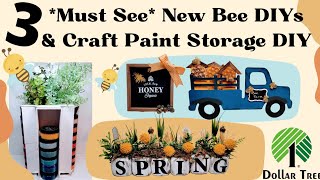 3 *Must See* New Bee Dollar Tree DIYs & Craft Paint Storage DIY || Channel 1st Yr. Anniversary Gift